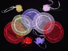 25/50/100pcs Circle Diameter:10″ Organza Pouches Jewelry Wedding Favor Gift Bags