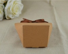 25Pcs Blank Kraft Paper Bag Candy Bag Wedding Favors Gift Box Package Birthday