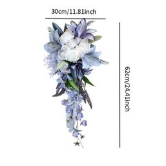Wedding Bouquet for Bride Water Drop Shape for Party Wedding Shower Supplies