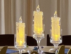 Navy Blue Wedding/Celebration Rustic/Glam Decorations- Used