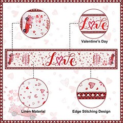 7 Pack Valentines Decoration Sets Valentines Day Table Runner and Placemats