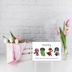 Cute Thank You Card for Daddy, Hilarious Father’s Day Card for Dad, Lovely Da…