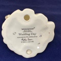 Wedgwood Special Occasions Wedding Day Cake Topper Bride Groom Bone China