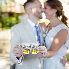 100 PCS Wedding Shot Pack of 100 Plastic – Take a Shot We Tied the Knot