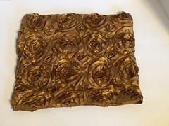 New*Gold Rosette Pattern Chair Back Cover for Weddings/Quinceanera/Parties/Party