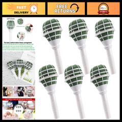6 PCS Floral Bouquet Holders – Foam Handle for Fresh & Artificial Flowers, Weddi
