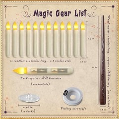 Floating Candle with Wand Remote, 12 Pcs Warm Yellow – 12 PCS with 1 Wand