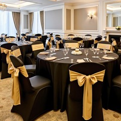 VEVOR 150PCS Black Stretch Spandex Folding Chair Covers for Wedding Party Dining