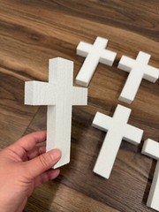 CalCastle Craft EPS Foam Cross 5pkgs 6″x4″x3/4″ Church