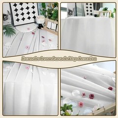 Ceiling Drapes 4 Panels Wedding Arch Draping Fabric 20FT Chiffon Party Decor
