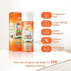Balloon Shine Spray, 7 fl.oz Long Lasting 7 Fl Oz (Pack of 1), Fragrance Free