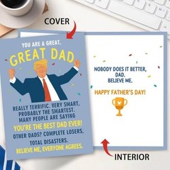 Father’s Day Card Gift for Dad – Happy Card 543 – Daughter Son Kids