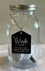 Wish Jar Wedding Prayers Birthday Special Occasion Keepsake Jar New Cards & Pen