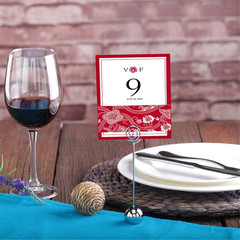 Ring Loop round Shape Craft Wire Clip Table Card Holders Note Photo Picture Mem