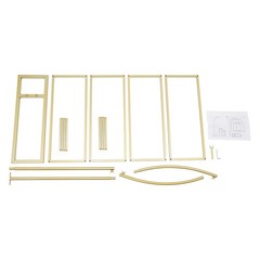 GOLD Metal Wedding Stand For Wedding Events Party Rectangular+Arch 3pcs