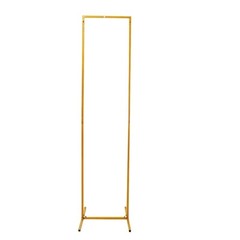 6 ft Gold Rectangular Metal Floral Display Frame Wedding Backdrop Stand Party