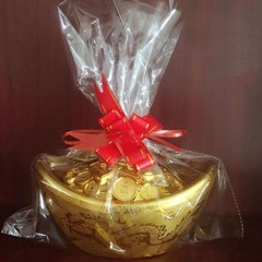 Ingot Gift Box Child Kids Toy Wealth Decorative Figurine Wedding Crafts Ornament
