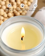 Aoovoo Scented Candles Set – 6 Pack Men Candles For Home Scented 42 Oz Soy Wax