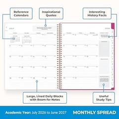 2026-2027 Weekly and Monthly 8.5″ x 11″ Star Confetti Bright- 2026/2027