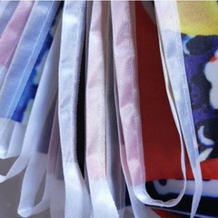Japanese Style Curtains Bunting Flags Sushi Banners in Pongee Polyester for 5m H