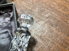 VTG 1990 WATERFORD CRYSTAL BRIDAL CAKE or CARVING KNIFE 14.25” LONG / BOX MINT