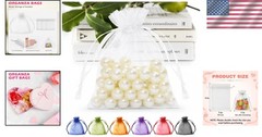 50 Count White Organza Drawstring Bags 3×4 – Luxurious Gift Packaging Solution