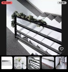 Silver Mirror Aisle Runner Roll for Wedding 3.3×33 ft, Metallic PVC Aisle
