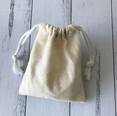 500x Natural Linen Jewelry Bags Soap Candle Cosmetics Homemade Product Packaging