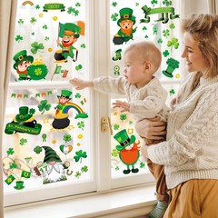 305 PCS St Patricks Day Window Clings, 9 Sheets St Patrick’s Day Window Stick…