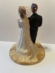 Vintage bride and groom wedding cake toppers CLASSIC 1930’S