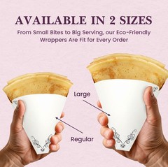 Friteshop Inc. Friteshop 7X7 Inch 100 Pack Elegant Victorian Regular French