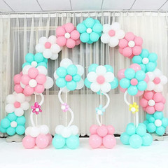 50 Pieces Flower Shaped Balloon Clip Holder, Plum Shaped Balloon Clip Kit, Arche