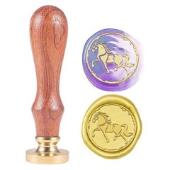CRASPIRE Wax Seal Stamp Horse Vintage Wax Sealing Stamps Animal Retro 25mm Re…