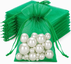 50Pcs Organza Bags, 2X3 Inch Gift Favor Bags, White Wedding Favor Bags, Jewelry