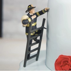 Fireman Groom Wedding Cake Topper TO THE RESCUE #9354-99 Weddingstar