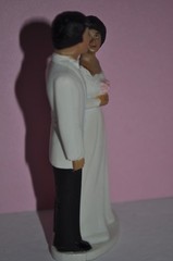 Vintage Coast Novelty Bride & Groom Wedding Cake Topper 1984 *REPAIRED*