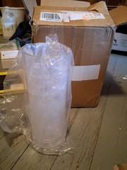 Glass Cylinder Clear Large Centerpiece Vase/Fish Bowl/Terrarium-16”H x9 3/4”W