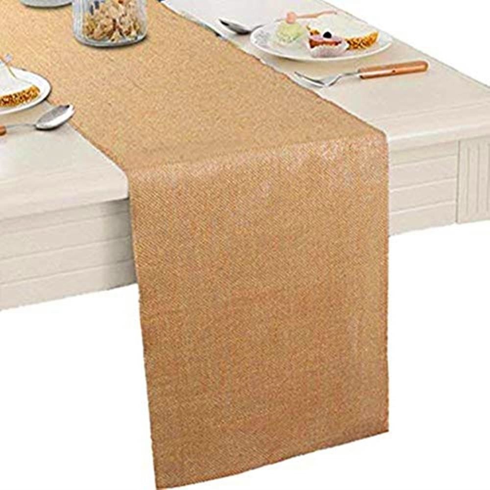 (TM) 12 X 108» Natural Hessian Table Runners Rustic Burlap Wedding Jute Part…