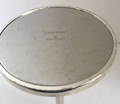 Vera Wang Wedgewood Pair of Two Tone Silver Plate & Gold Tone Champaign Flutes