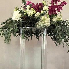 10 Pcs Acrylic Flower Stand Wedding Centerpiece Tall Vase Bouquet Backdrop Vase