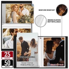 Lanpn Wedding Photo Album 4×6 2 4×6/50 Photos(2PK), OUR WEDDING – Beige