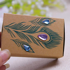 50pcs Suitcase Candy Boxes, Party Favor Candy Box, Vintage Kraft Paper Gift Bag