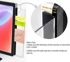 2 Pack Computer Monitor Memo Board for No Edge Monitors,Monitor 2 Pieces 11