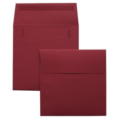 LUXPaper Square Invitation Envelopes | Peel & Press 5 x 5 inches, Holiday Red