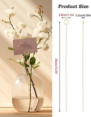 30Pcs Floral Card Holder Picks-Wire Place Card Holder for Wedding-Metal Photo…