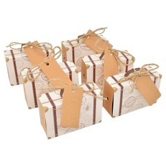 Travel Case Candy Boxes Kraft Paper Gift Boxes Wedding Birthday Party Christmas
