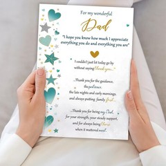 Missonemi Fathers Day Card for Dad – Heartfelt Father‘s Day Cards Gi