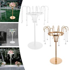 FLOWER STAND,WEDDING FLOWER STAND GOLD LIVING ROOM, BEDROOM, OFFICE GLASS, IRON