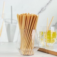 100 Natural 6″ Wheat Sustainable Drinking Straws Party Events Home Decorations