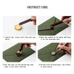 12 Pieces Sealing Wax Sticks with Wicks for Letter Seal Wax Stamp,Wedding Invita